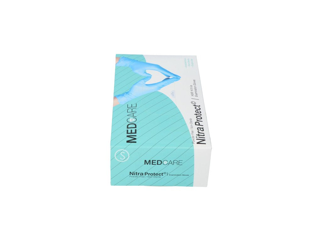 Handschoen Medicare Ongepoederd - Blauw - Small - (100 stuks)