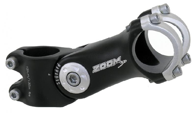 Zoom Ahead voorbouw verstelbaar 28.6 25.4 105mm zwart/zilver 404163
