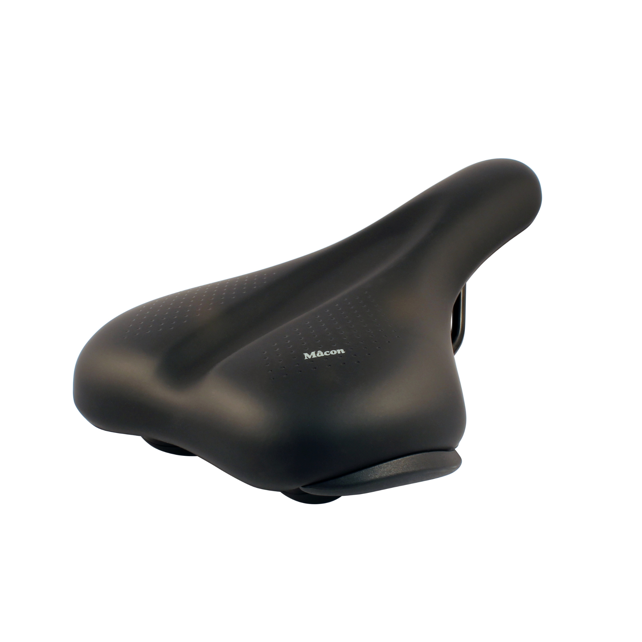San remo zadel mâcon met bumper, heren. zwart, zonder strop