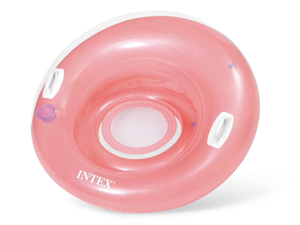 Intex - Gekleurde loungestoel voor op het water-Roze