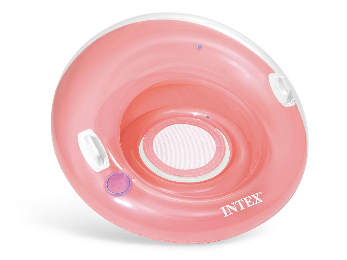 Intex - Gekleurde loungestoel voor op het water-Roze