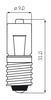 Lamp 2.8V halogeen HPR-52