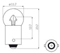Lamp Edge 6V 0.05 Bajonet Fiets achterlicht (2 stuks)