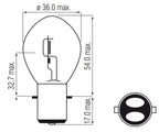 Lamp 6V-15/15W BA20D