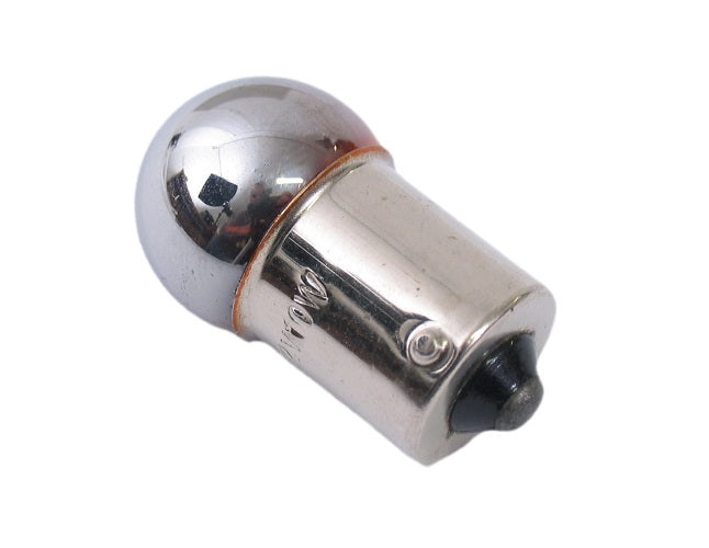 Lamp 12V-10W BA15S Chroom (Mirror)