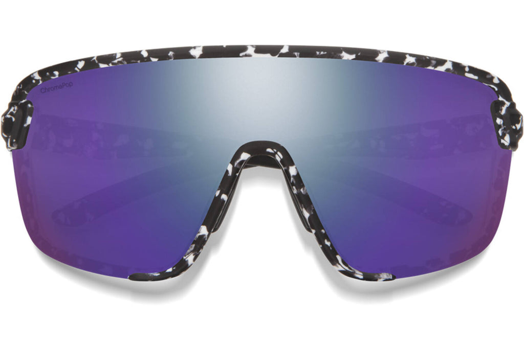 Smith Bobcat bril matte black marble chrom violet mirror
