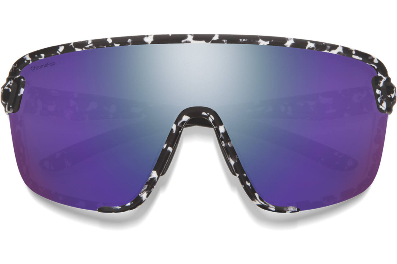 Smith Bobcat bril matte black marble chrom violet mirror