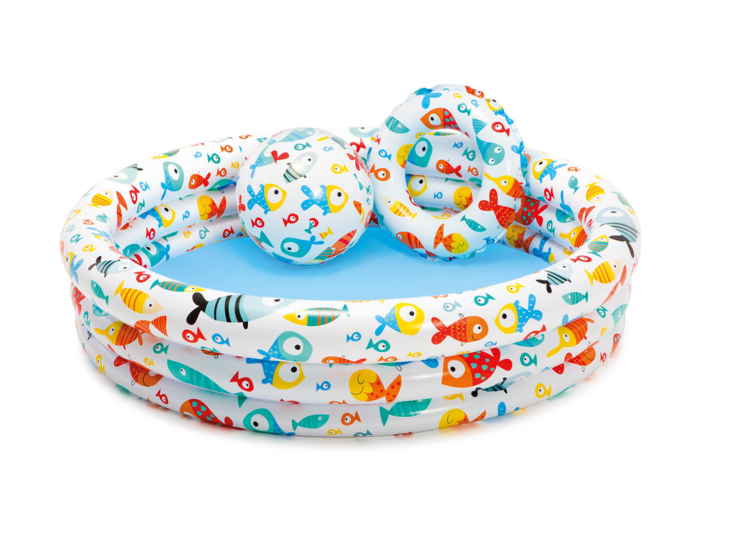 Intex fruitprint zwembad 132x28 set