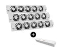 Heatfan 5 - radiatorventilator trio - wit + touch sensor
