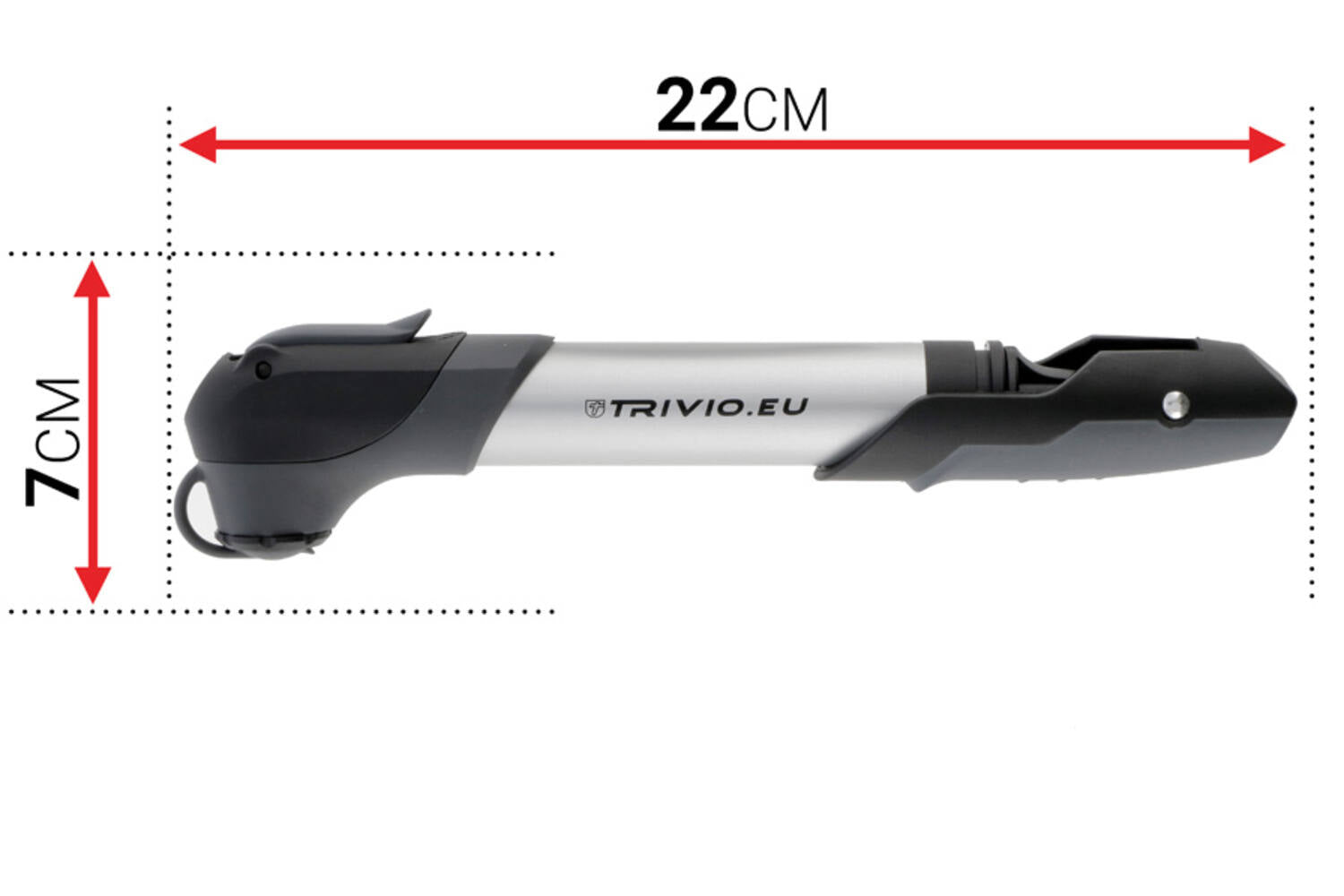 Trivio - fietspomp mini telescope kunststof presta / schrader