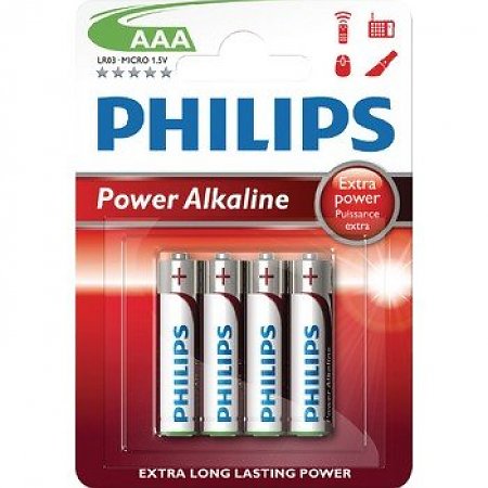 Philips batterij powerlife battery powerlife lr3 micro 4 in blister