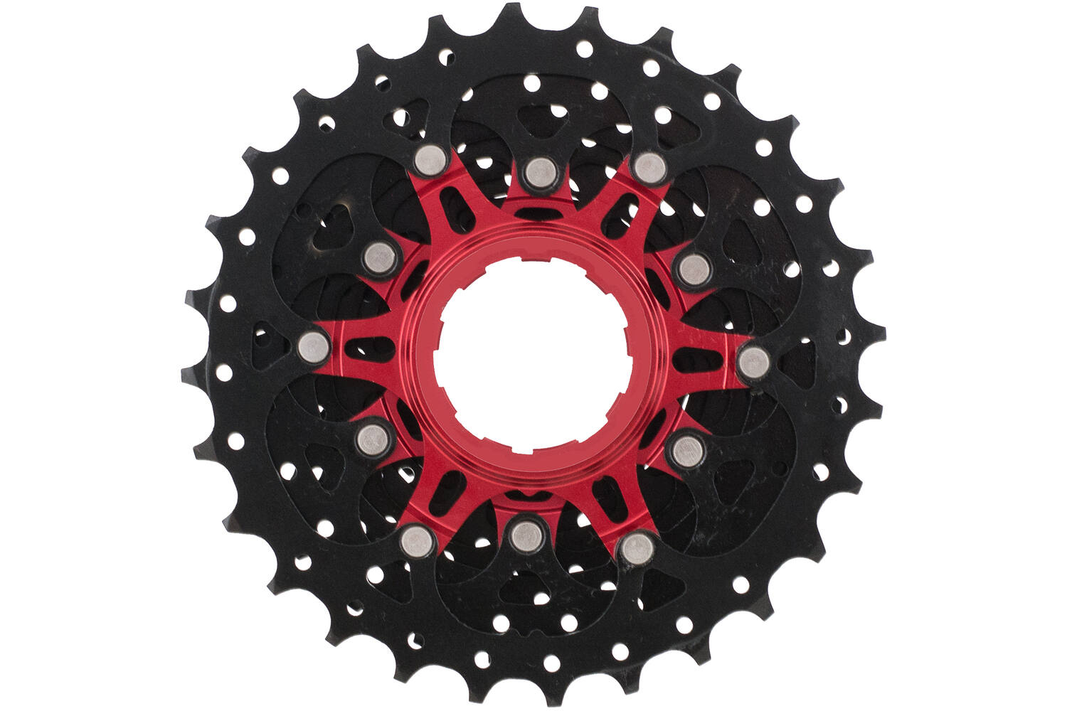 cassette Csrx1 11S 11-28T staal zwart rood