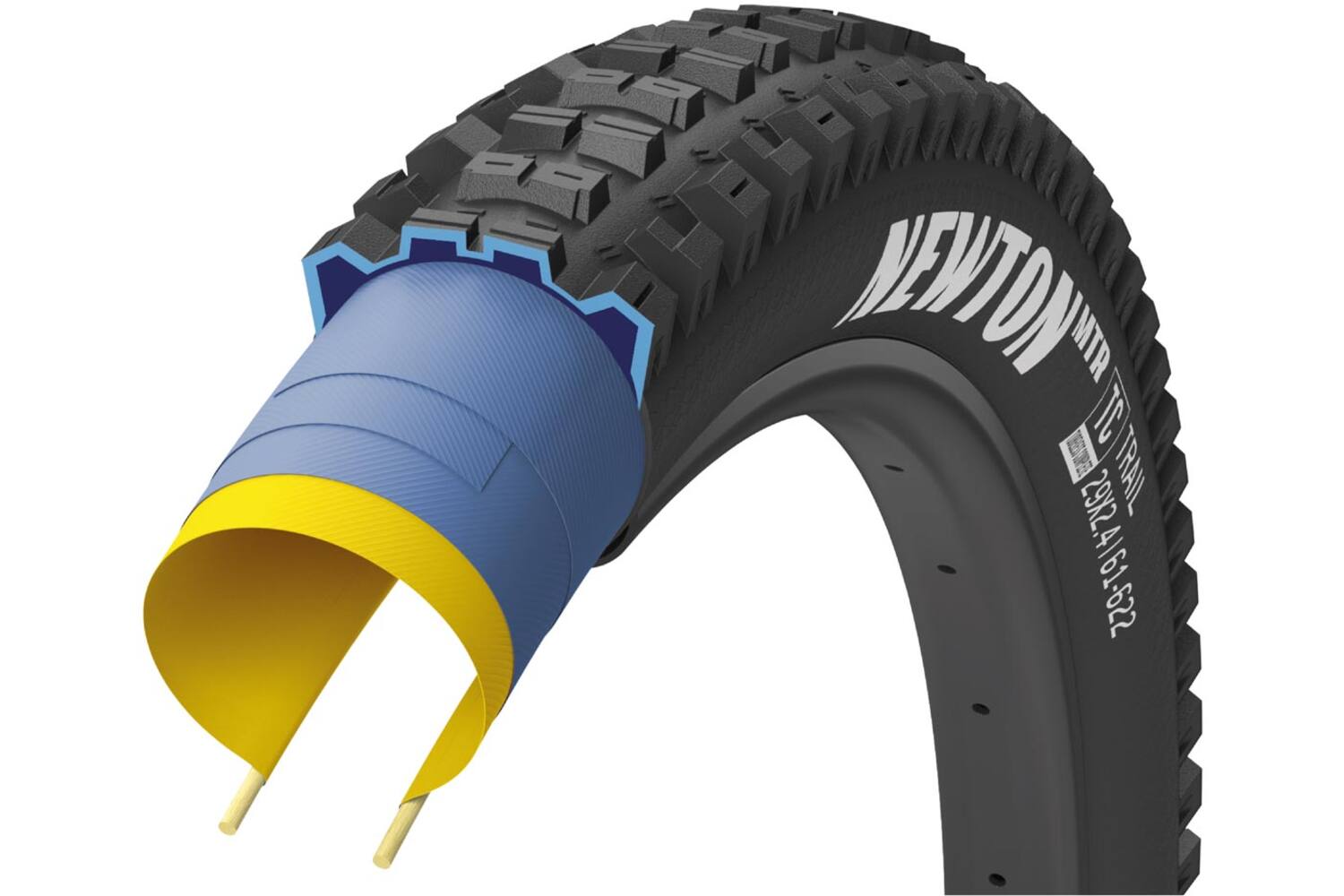 Goodyear newton mtr trail tubeless complete 27.5 folding tyre