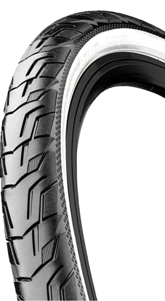continental buitenband ride city 28x1.75 (47-622) zwart wit reflex