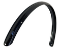 Euro Achterspatbord 28 inch kunststof 50 mm glans zwart