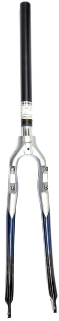 Gazelle voorvork carbon magura 28 inch 11/8 28.6 ahead zilv/blauw/zwa