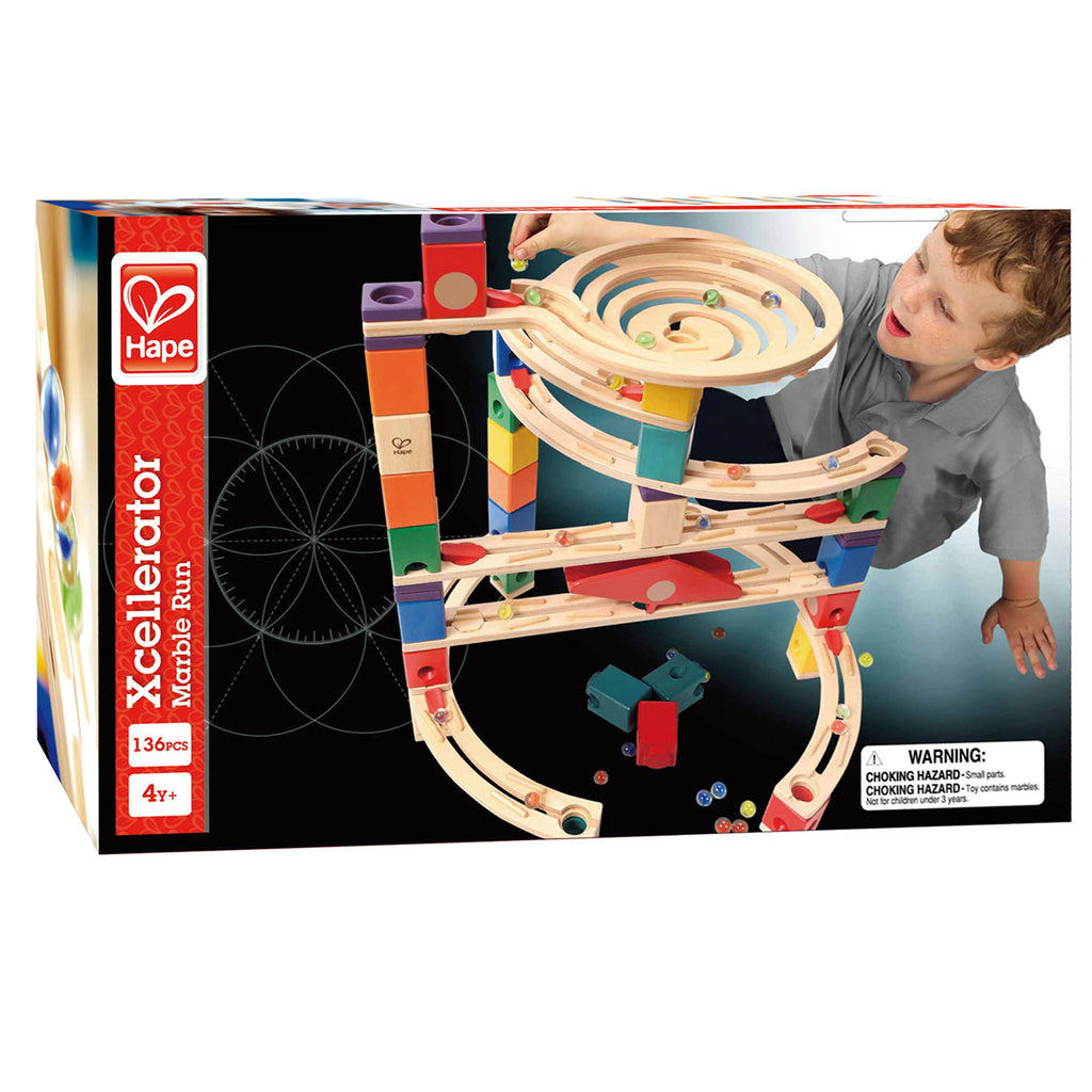 Hape Houten Knikkerbaan Xcellerator, 136dlg.