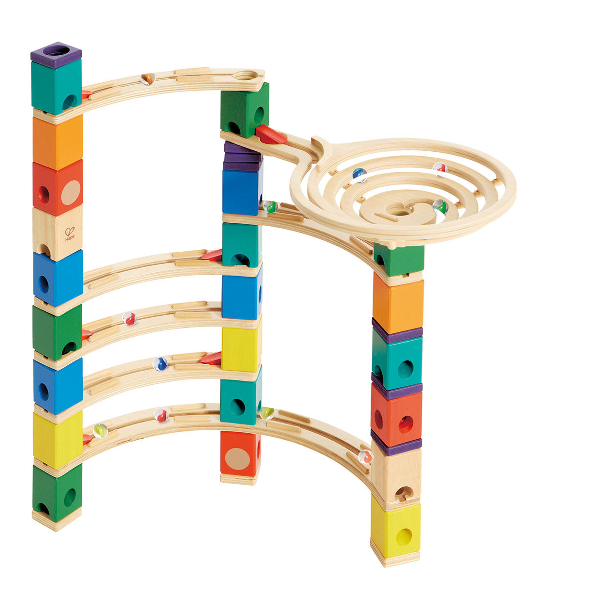 Hape Houten Knikkerbaan Xcellerator, 136dlg.
