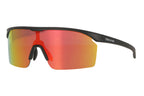 Trivio - fietsbril noa zwart revo rood met extra transparante lens
