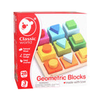 Classic World World Geometrische Houten Blokken, 28dlg.