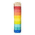 Classic World World Houten Gekleurde Bouwplankjes, 100dlg.