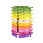 Classic World World Houten Gekleurde Bouwplankjes, 100dlg.