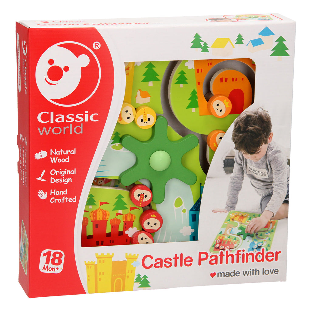 Classic World World World Houten Motoriek Spel Kasteel