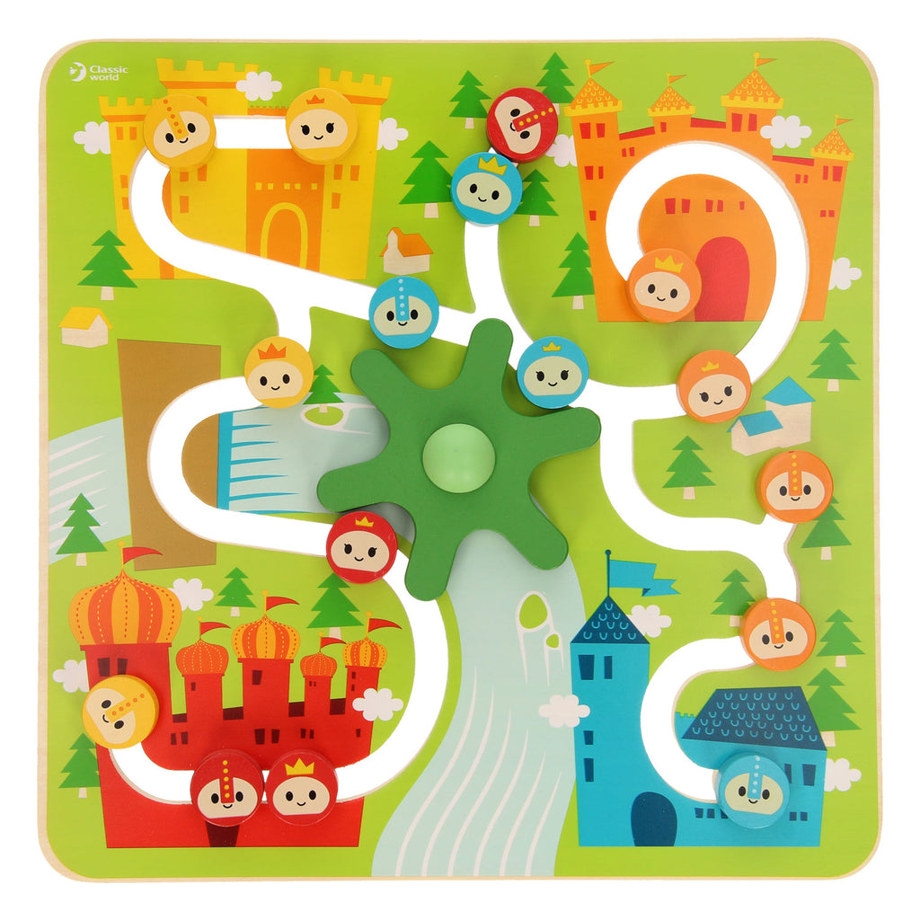 Classic World World World Houten Motoriek Spel Kasteel