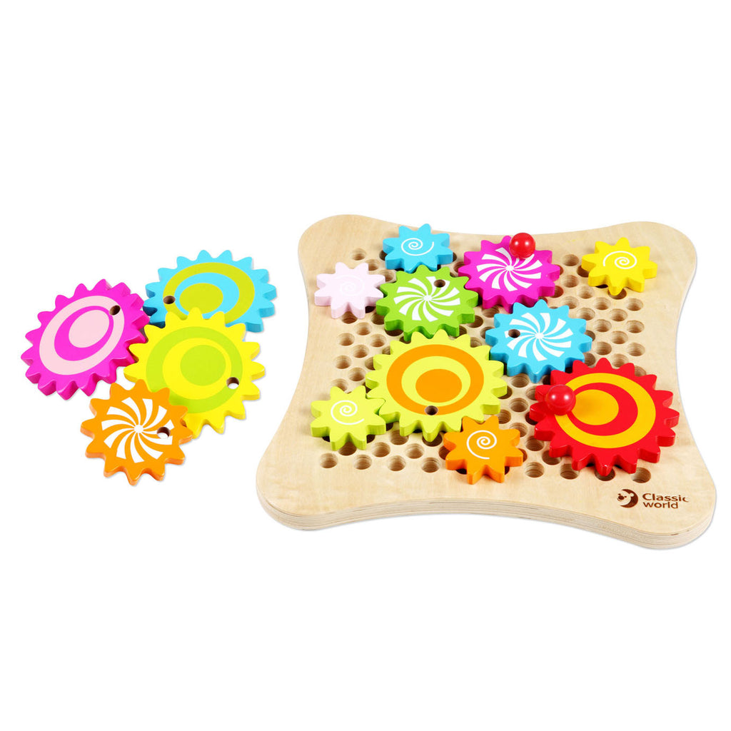 Classic World World World Houten Tandwielen Spel, 26dlg.