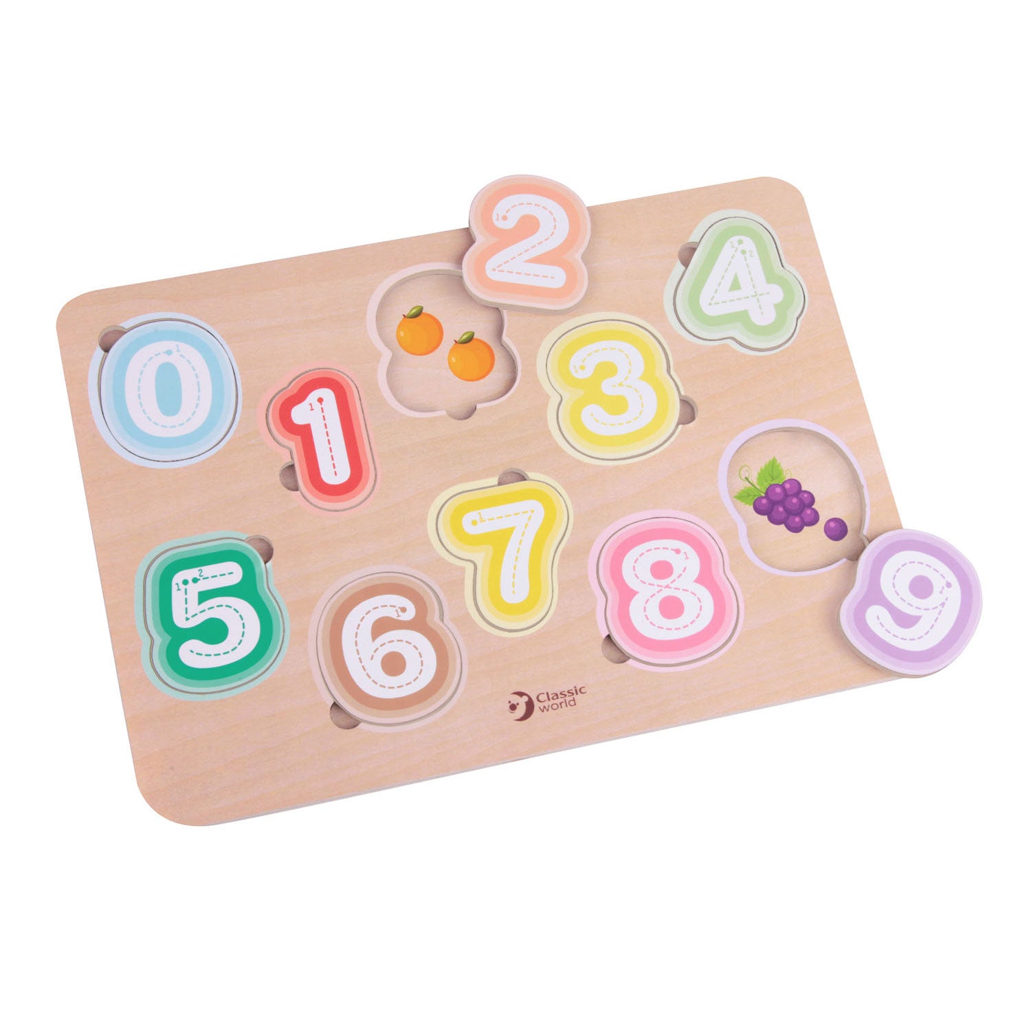 classic world houten puzzel cijfers