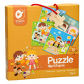 Classic World World World Houten Puzzel Boerderij, 4in1