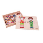 Classic World World World Houten Aankleedpuzzel Outfits, 26st.