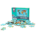 Classic World World World Houten Legpuzzel Wereldkaart, 48st.
