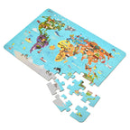 Classic World World World Houten Legpuzzel Wereldkaart, 48st.