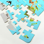 Classic World World World Houten Legpuzzel Wereldkaart, 48st.