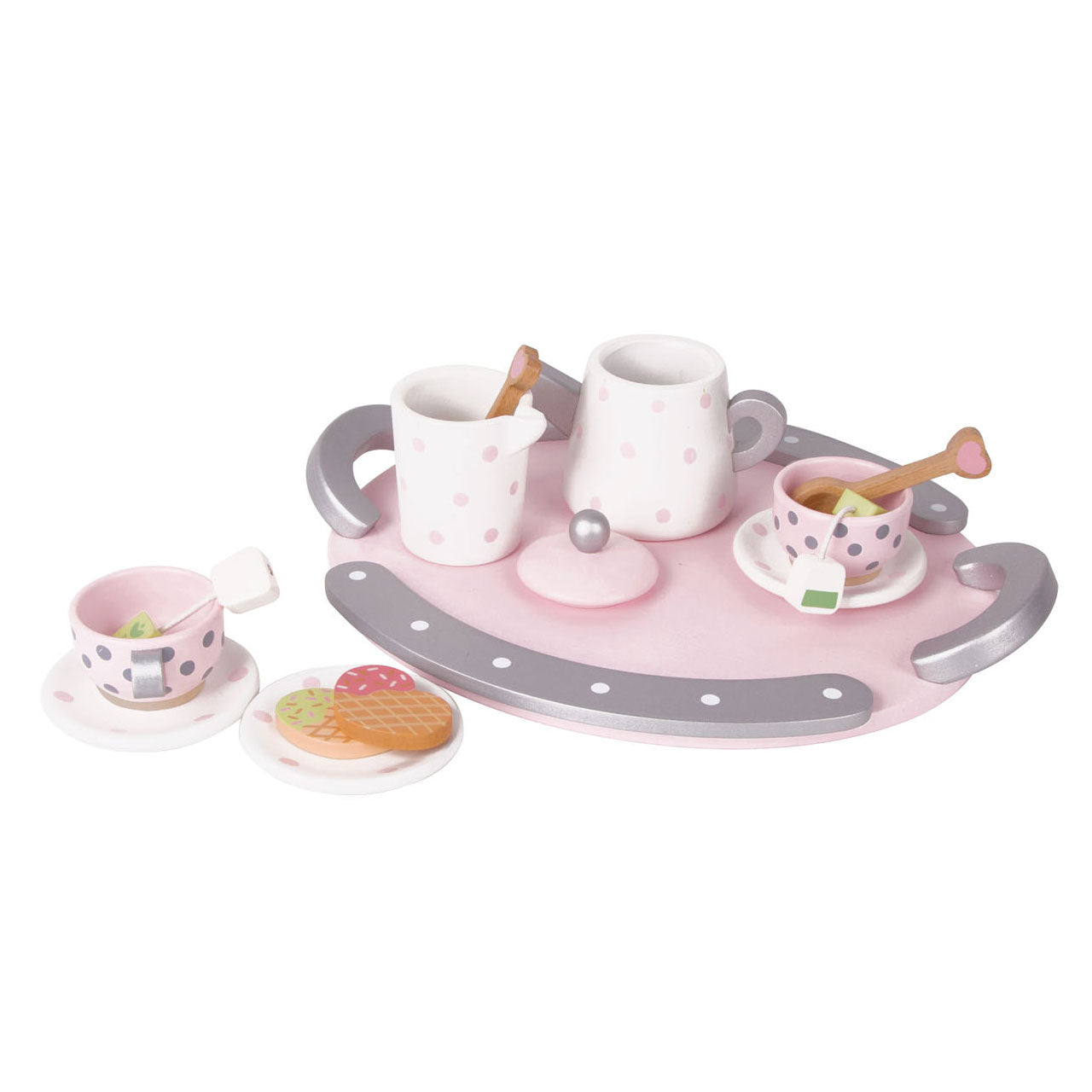 Classic World World World Houten Theeset Roze, 13dlg.