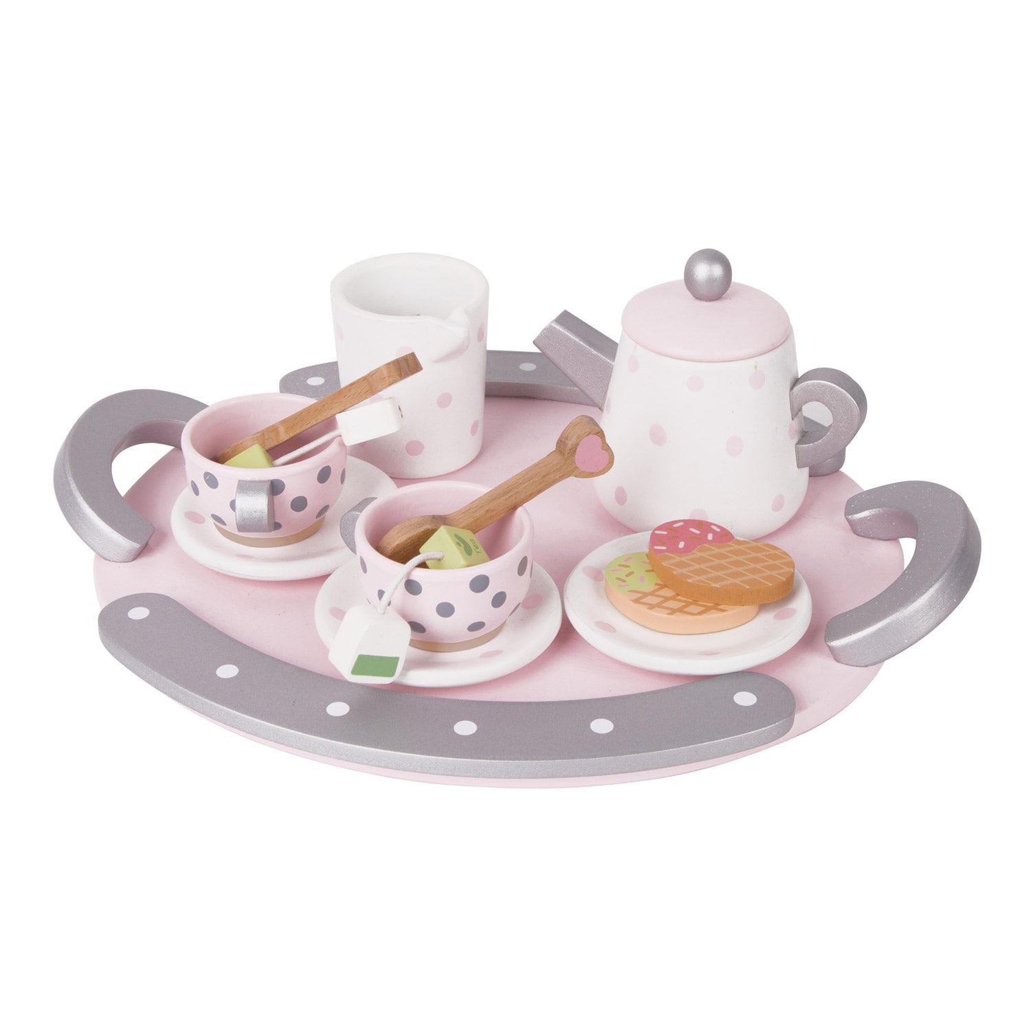 Classic World World World Houten Theeset Roze, 13dlg.