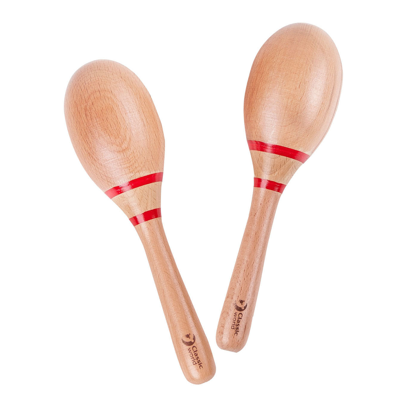 Classic World World Houten Maracas Rood
