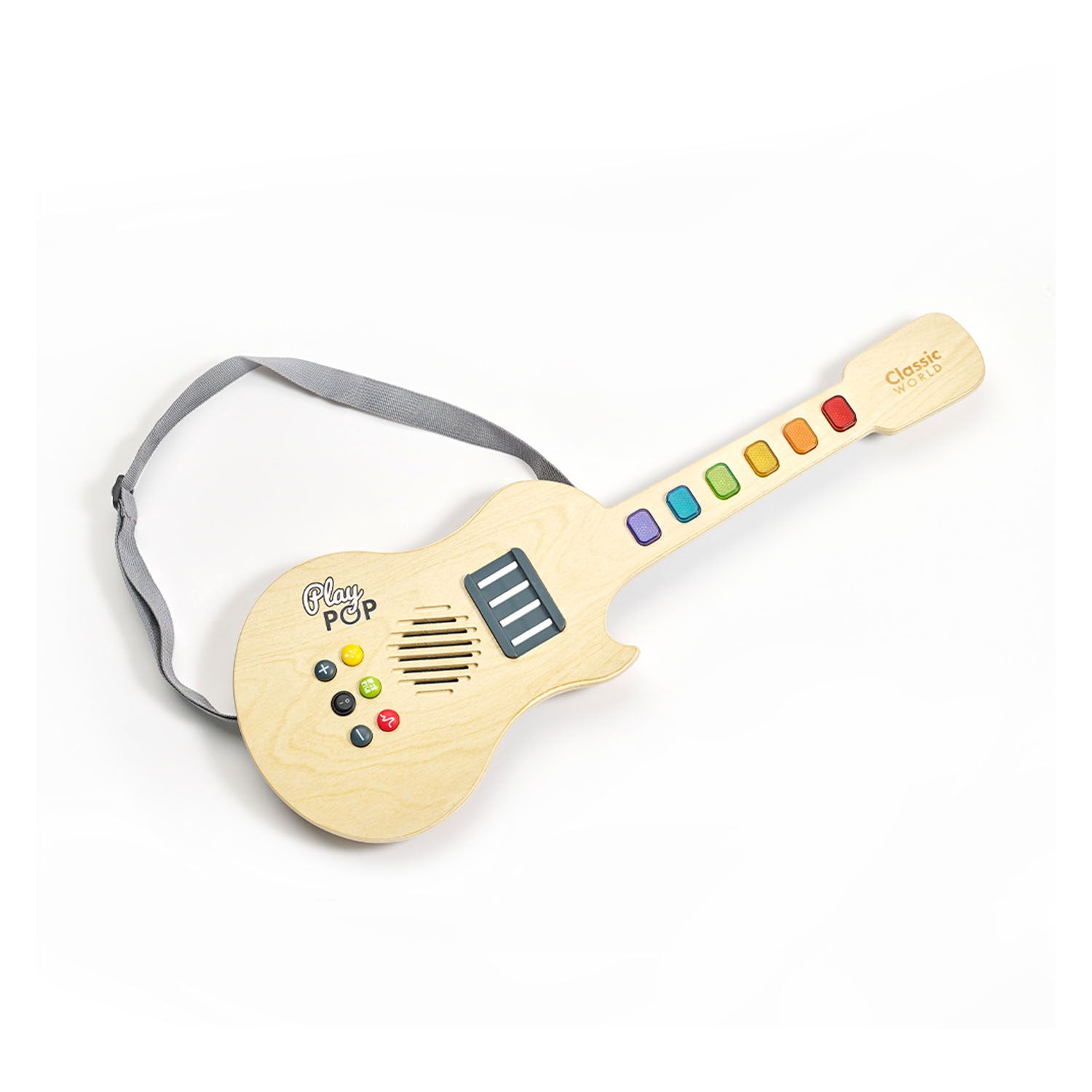 Classic World World World Houten Elektrische Gitaar met Licht en Geluid