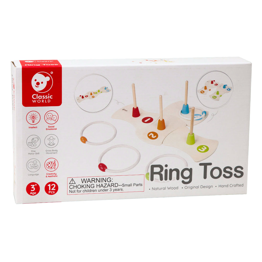 Classic World World Houten Ringwerpspel, 12dlg.
