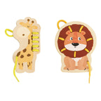 classic world world rijgpuzzel wilde dieren, 10dlg.