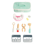 Classic world houten tandarts set in opbergtas - 10 dlg.