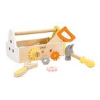 Classic world houten timmermanset met gereedschapskist, 18dlg.
