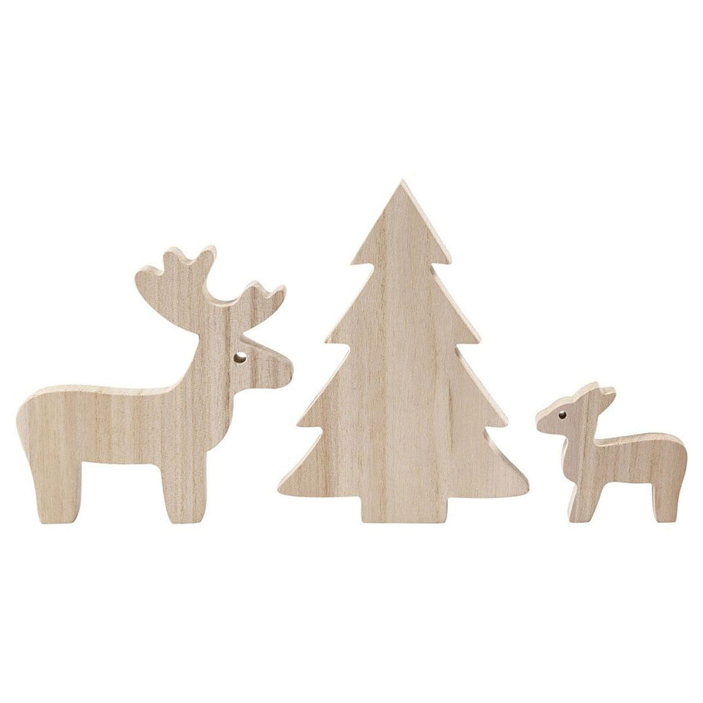 Creativ Company Houten Rendieren met Kerstboom