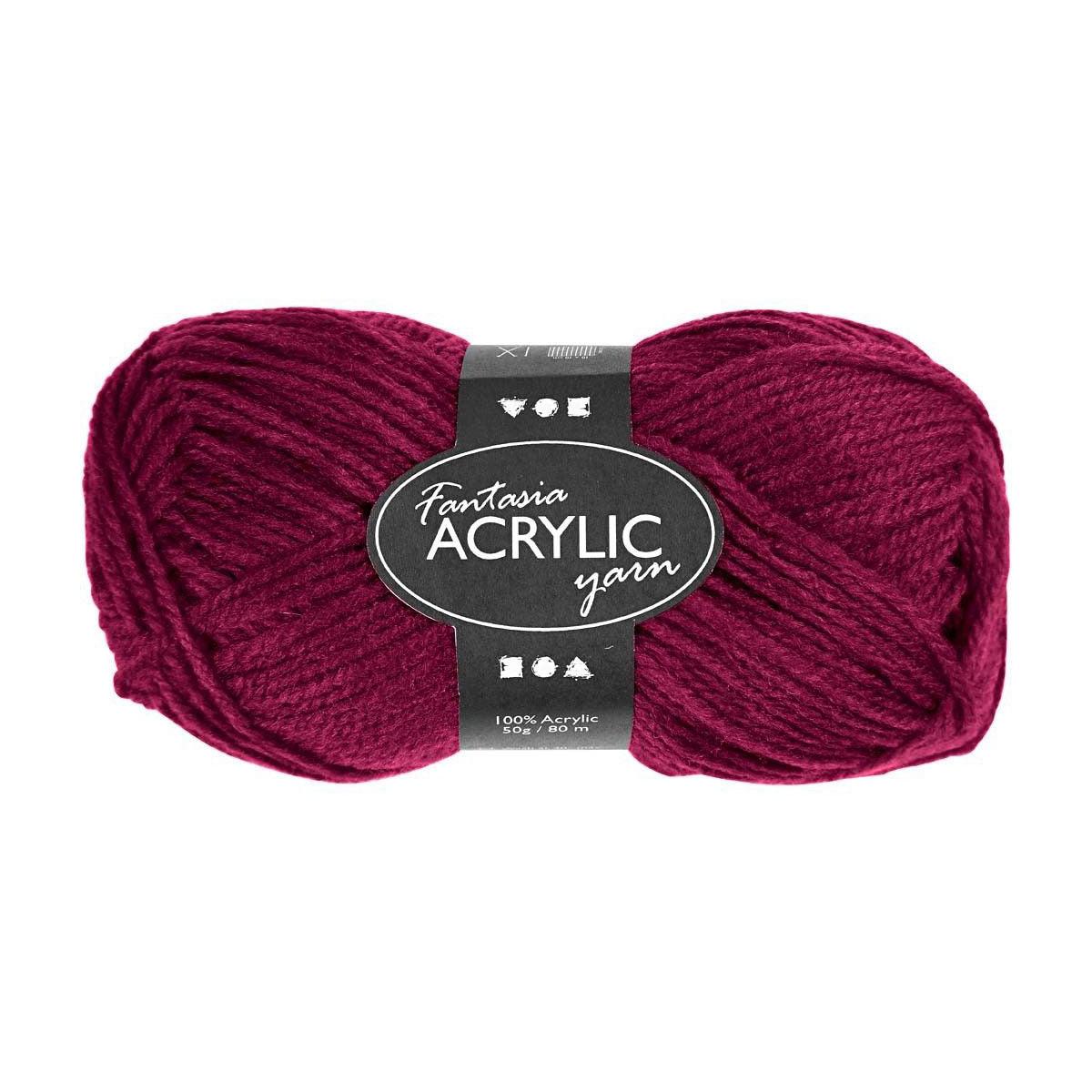 Creativ Company Acrylgaren Neon Fuchsia, 50gr