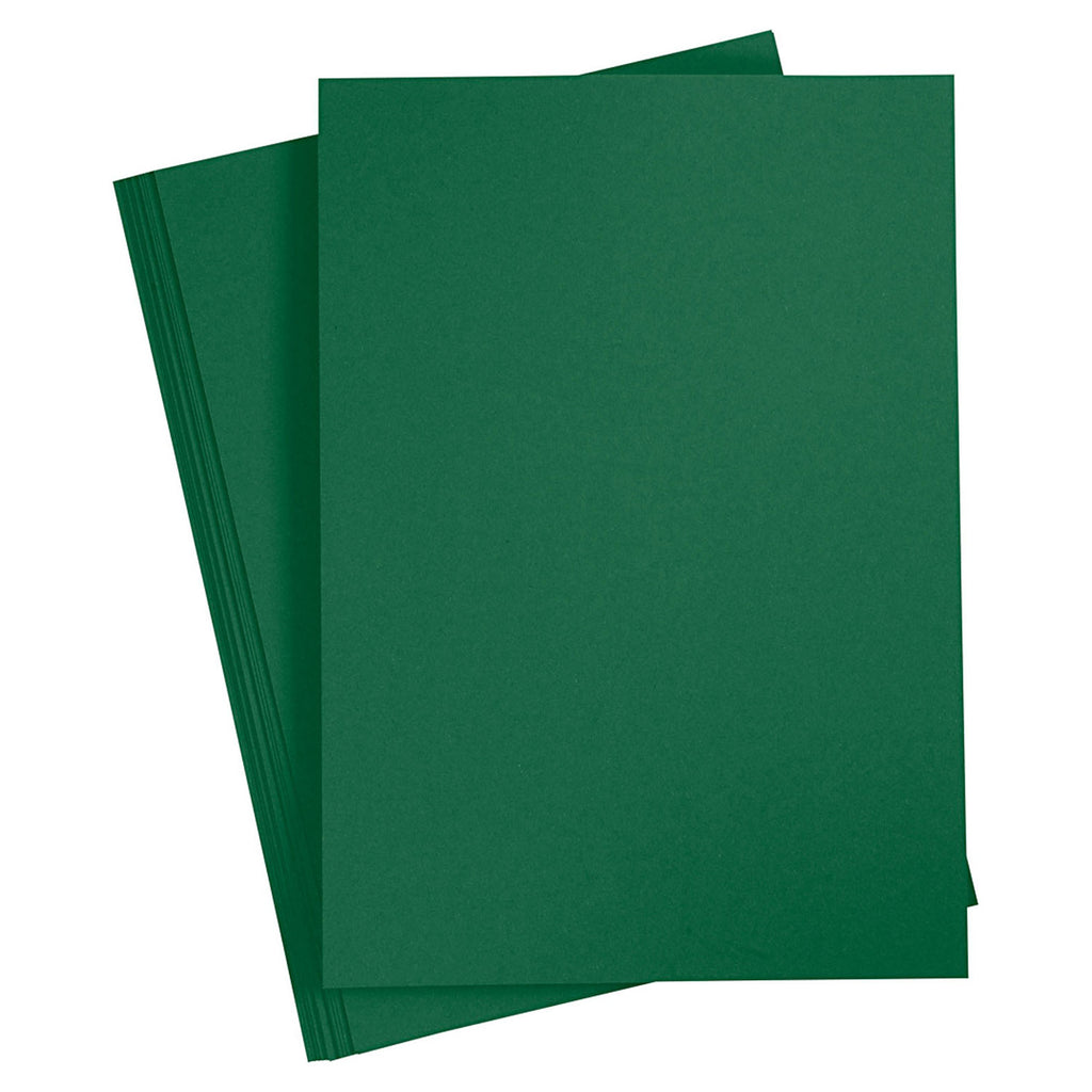 Creativ company gekleurd karton, a4, vel 210x297 mm, 180 gr, donkergroen, 20 vel 1 doos