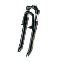 Zoom voorvork verend 16 inch oversized 11/8 v-brake glans zwart