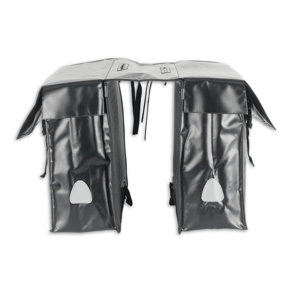 Lynx dubbele fietstas tarpaulin xxl 40l 39x34x15cm zwart