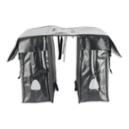 Lynx dubbele fietstas tarpaulin xxl 40l 39x34x15cm zwart