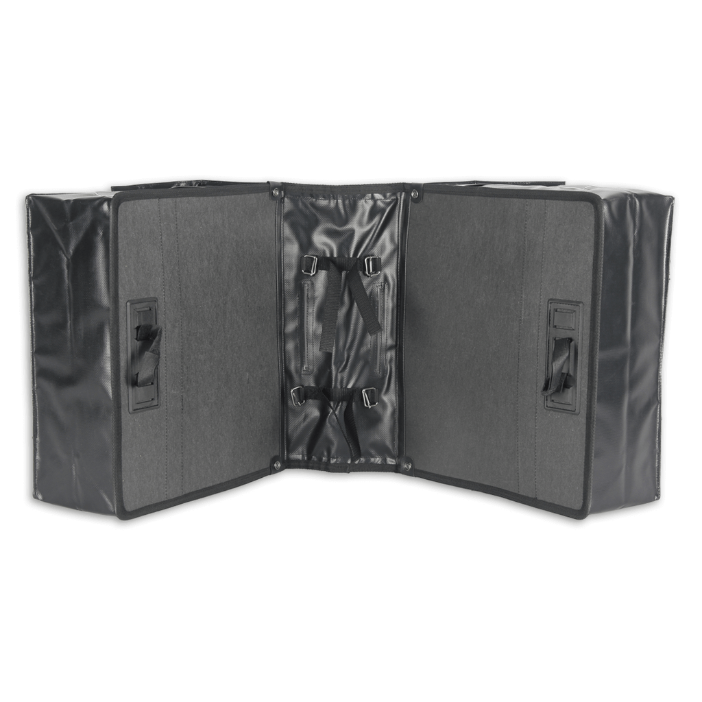 Lynx dubbele fietstas tarpaulin xxl 40l 39x34x15cm zwart